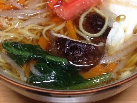 即席ラーメンで☆トマトラーメン(*^^*)